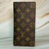 Louis Vuitton Brown Brazza Monogram Men’s Leather Long Bifold Wallet LV Authentic Louis Vuitton Brazza Monogram Men's Bifold Wallet