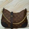 Louis Vuitton Monogram Black Crossbody Bag | Gold Chain LV