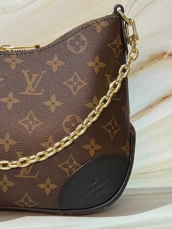 Louis Vuitton Monogram Black Crossbody Bag | Gold Chain LV