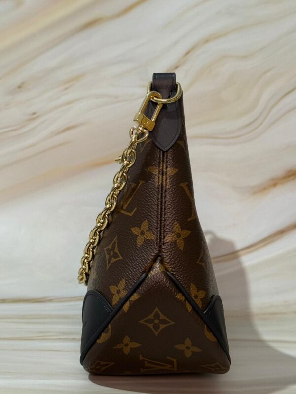 Louis Vuitton Monogram Black Crossbody Bag | Gold Chain LV