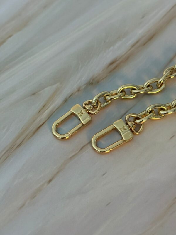 Louis Vuitton Monogram Shoulder Bag LV Crossbody Purse with Gold Chain 7 Louis Vuitton Monogram Shoulder Bag | Authentic LV Crossbody