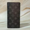 Black Wallet LV Monogram Brazza Wallet | Black Leather Bifold for Men