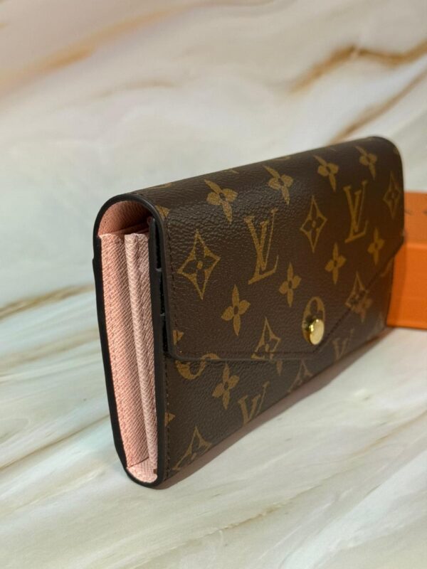 Louis Vuitton Sarah Wallet: Monogram Canvas & Pink Interior