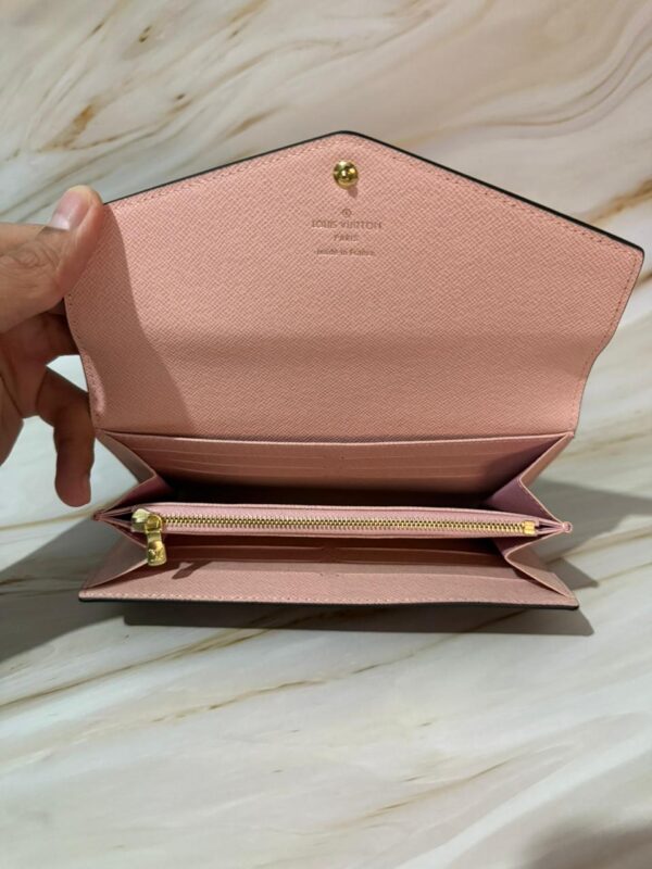 Louis Vuitton Sarah Wallet: Monogram Canvas & Pink Interior