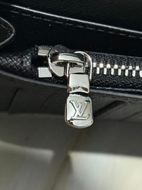 Luois Black Wallet 3 LV Monogram Brazza Wallet | Black Leather Bifold for Men