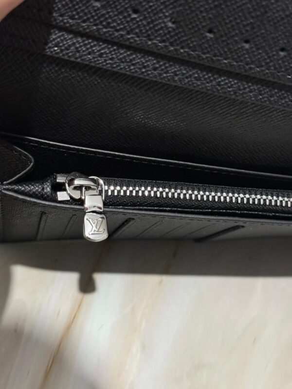 Luois Black Wallet 4 LV Monogram Brazza Wallet | Black Leather Bifold for Men