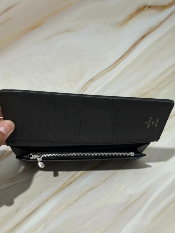 Luois Black Wallet 5 LV Monogram Brazza Wallet | Black Leather Bifold for Men